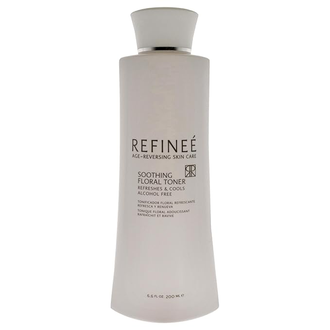 Refinee Soothing Alcohol-free Floral Face Toner with Hydrating and Firming Rose Water 6oz