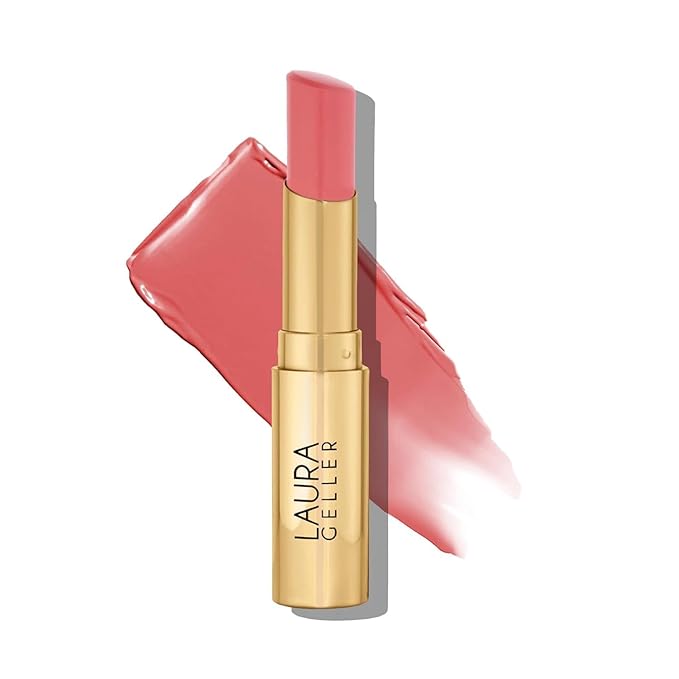 LAURA GELLER NEW YORK Jelly Balm Moisturizing Tinted Lip Color - Pink About It - Hydrating Vitamin E - Semi-Shine Finish