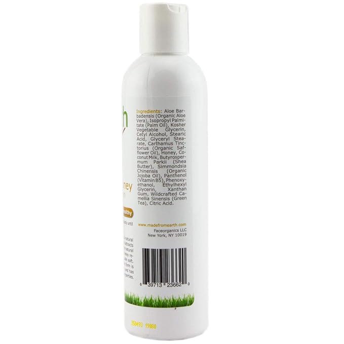 Made from Earth Holistic Honey Body Lotion - Organic, Holistic & Healthy, 8 oz