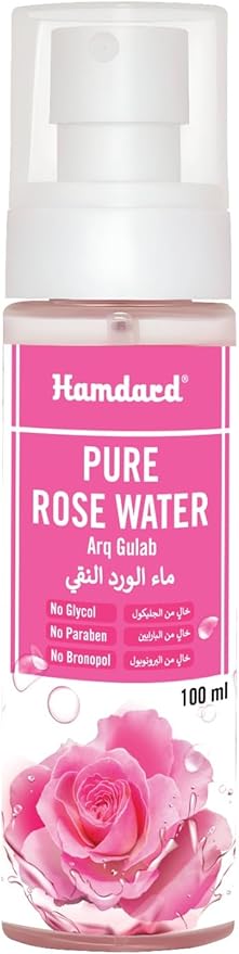 Hamdard Pure Natural Rose Water Spray 100ml / 3.38Fl Oz