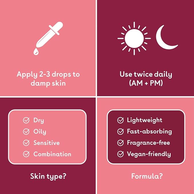 Q+A Hyaluronic Acid Facial Serum (30ml), Natural Hydrating Face Serum, for Plump Skin, Anti Ageing, Fragrance Free, Delivers Deep, Lasting Hydration, Rehydrates and Softens the Skin