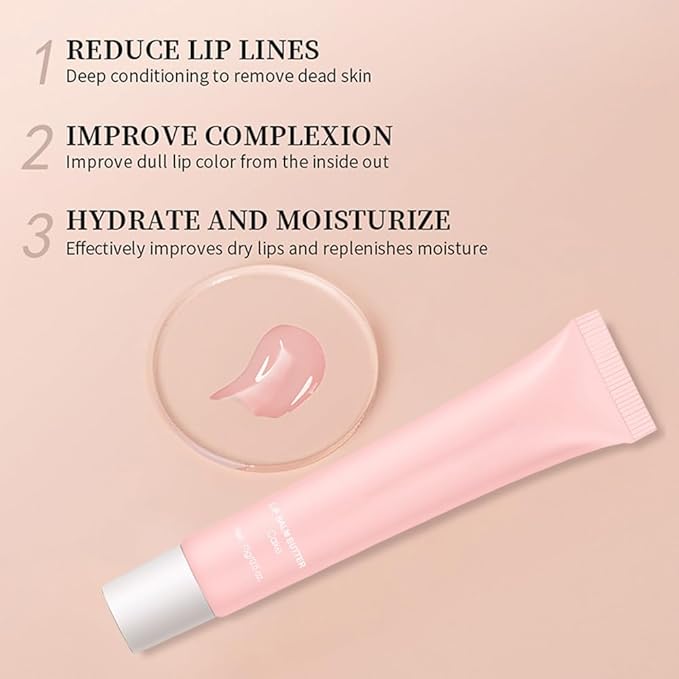 FeiCuiYun Summer Lip Butter Lip Balm, Ultra-Hydrating Natural Vegan Lip Balm, Sheer-Tinted Shine & Hydration, Soothes & Softens Dry Lips Skincare, Bálsamo labial hidratante #4 Cake