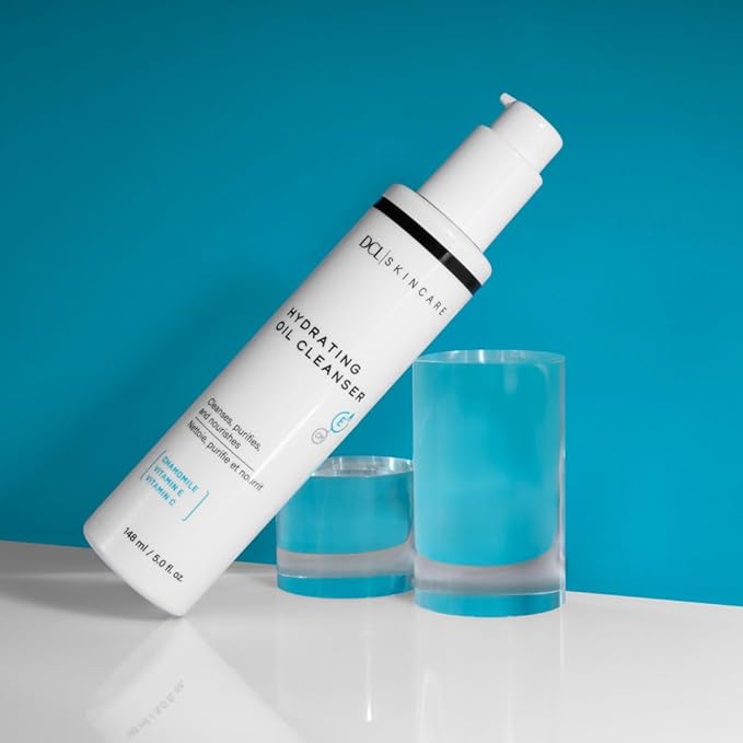 DCL Skincare Hydrating Oil Cleanser for Dry & Sensitive Skin, 4 Fl oz