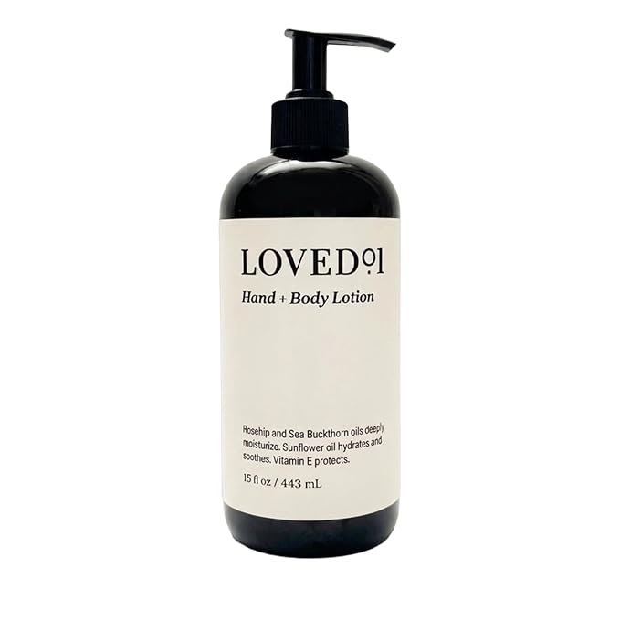 Loved01 Hand & Body Lotion, John Legend Skincare, Fragrance-Free, Daily Lightweight Cream, Oprah's Favorite Things, Formulated with Shea Butter & Vitamin E, 15 oz