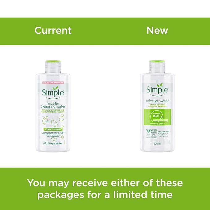 Simple Kind To Skin Micellar Cleansing Water 200Ml