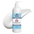 Coral Isles KIDS Sunscreen SPF 50 | 16 Fl OZ Botlle w/Pump | Hawaii Compliant as Reef Safe | Octinoxate & Oxybenzone Free | Broad Spectrum UVA/UVB | Water Resistant 80 Min.