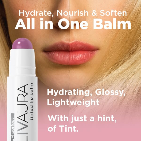 Tinted Lip Balm pH Activated Colored LipBalm, Hydrate, Glossy, Lightweight, Moisturize & Tint with Shea Butter, tinted lip balm for women, Premium Quality, Made in the USA (Berry)