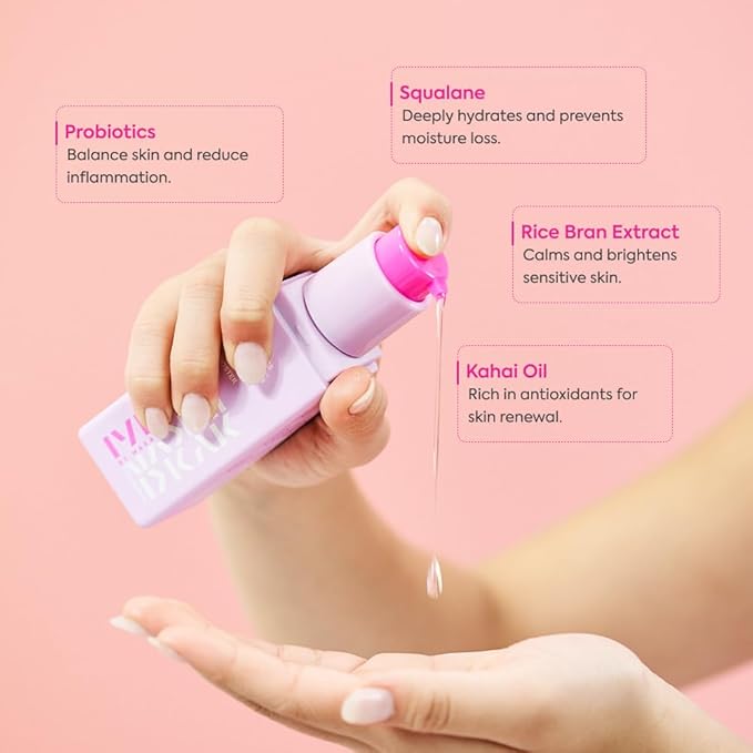 IYKYK by Makari Probiotics Booster Serum | Skin Barrier Support Hydration Serum with Vitamin F, Omega 3 & 6 & Squalane | Vegan, Fragrance-Free, Dermatologist Tested