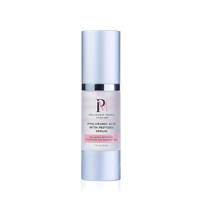 Hyaluronic Acid Serum with Peptides, Niacinamide & Panthenol – Deep Hydration, Plumping & Smoothing – Lightweight, Fragrance-Free, Vegan