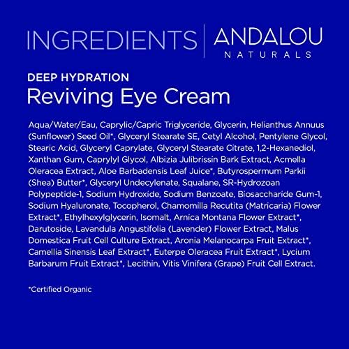 Andalou Naturals Deep Hydration Reviving Eye Cream, 0.45 Oz
