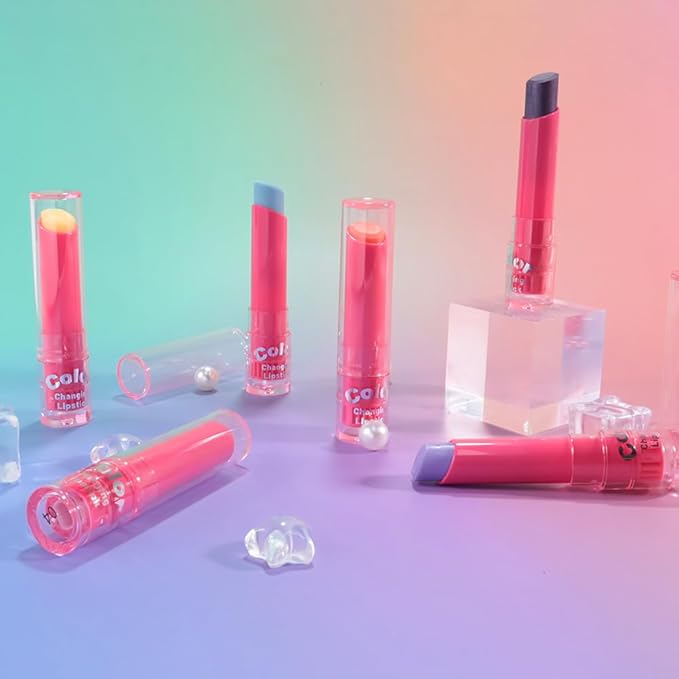 BINGBRUSH Color Changing Lipstick Set, PH Lip Balm Mood Lipstick, Natural Color-Changing Tint with Deep Moisture, Long Lasting Personalized Lip Gloss for Daily Wear or Gifts (06# Midnight Berry)