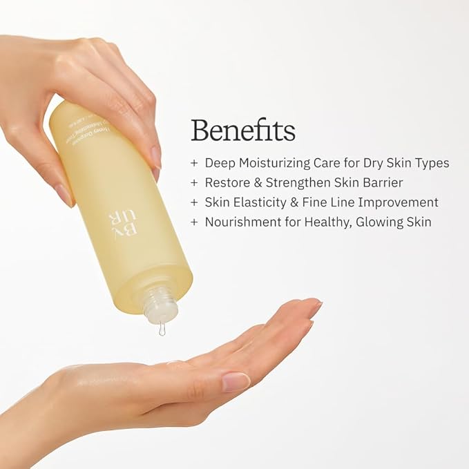 ByUR Honey Gorgeous Keep Moisturizing Toner - Deeply Hydration & Glow, Firming & Elasticity Care for Dry Skin, Skin Barrier Repair, Honey & Ceramides, Gentle Facial Daily Pore Care Korean Skincare
