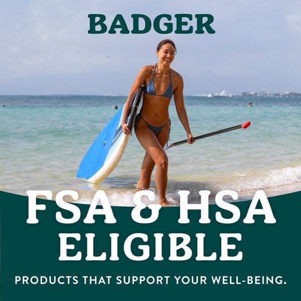 Badger SPF 50 Daily Mineral Sunscreen with Zinc Oxide, 85% Organic, Lightweight & Easy to Apply, No White Cast, Moisturizing, Reef Safe, Vegan, Unscented, 4 fl oz, 2 Pack