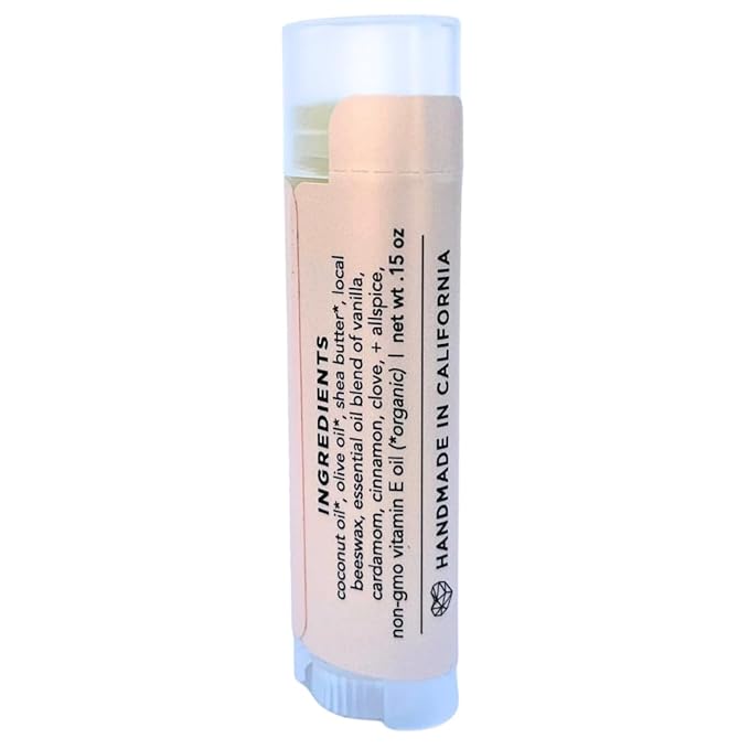 Lip Love | Organic Lip Balm | Organic beeswax and Plant Based | Natural Lip Balm (Vanilla Chai)