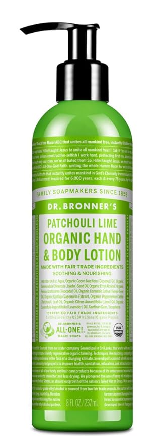 Dr. Bronner's Body lotion patchouli lime 8 oz by Dr. Bronner's