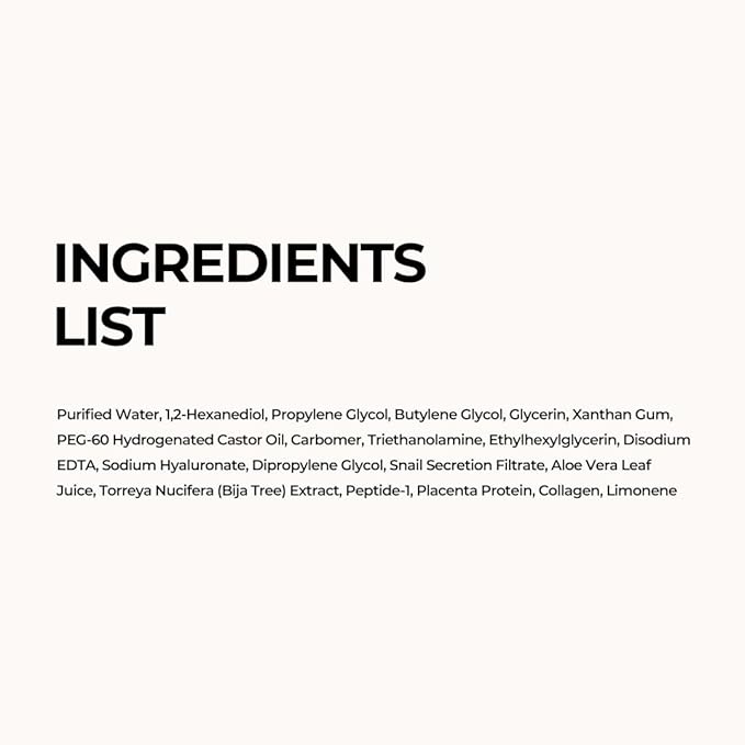 Korean Face Sheet Mask with Snail Mucin & Collagen for Glowing, Hydrating, Nourishing, Daily Facial Mask for Dry, Dull, Sensitive Skin, 0.84 fl. Oz X 10ea (10 Sheet)