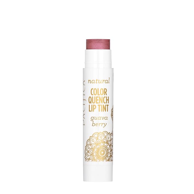 Pacifica Beauty Color Quench Natural Lip Tint, Guava Berry, Vegan & Cruelty Free, 0.15 Ounce