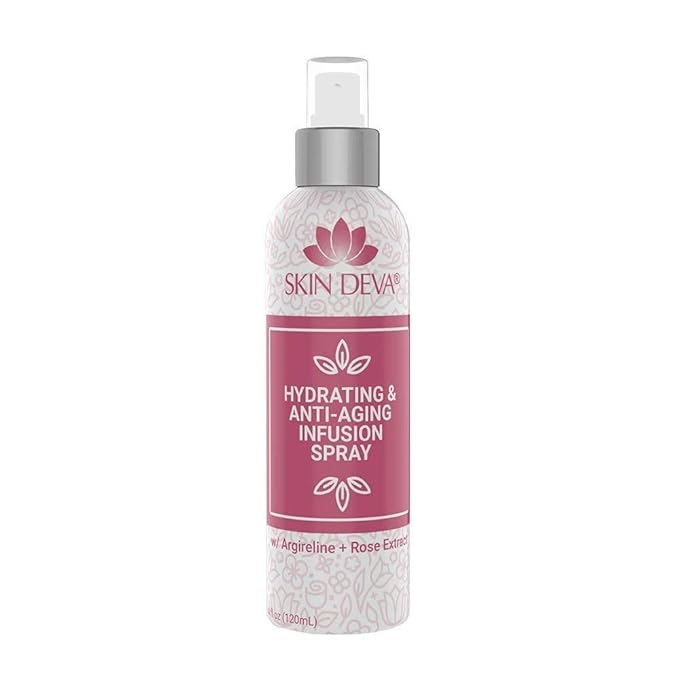 SKIN DEVA Hyaluronic Acid & Argireline Facial Spray – Hydrating Face Mist with Lavender Extract – Helps Improve the Appearance of Fine Lines – Lightweight Moisture Boost for All Skin Types (Rose)