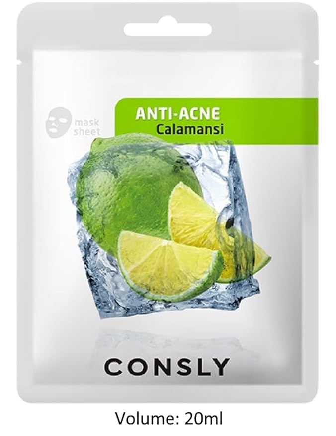 CONSLY_Exotic Fruits Sheet Face Masks – Hydrating & Nourishing Korean Facial Mask Pack with Natural Ingredients (Pack of 8)