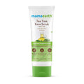 Mamaearth Tea Tree & Neem Face Scrub for Skin Purification | Gently Exfoliates & Cleanses Dirt | Controls Acne & Excess Oil | Suits All Skin Types | 3.53 Oz (100 g)