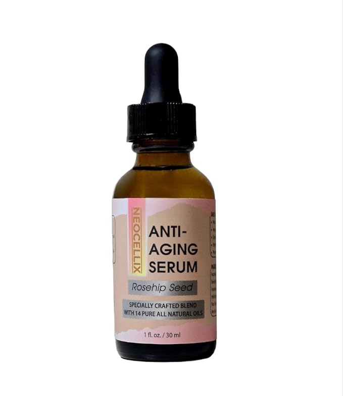 Anti-Aging Oil Serum – Made From 14 Pure All Natural Oils - Rosehip, Argan, Sea Buckthorn... Supports Smoother Texture, Firmness, Deep Hydration & Radiance Boost for Youthful Skin - Made in USA 1oz