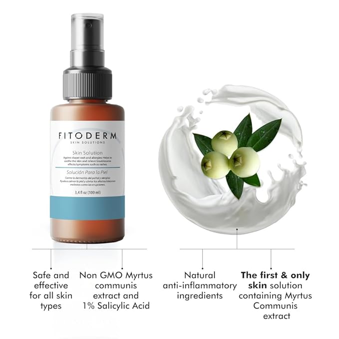 Botanical Skin Care Spray Collection | Myrtus Extract | Daily Hydrating Cosmetic Care for Skin 100ml (Diaper Rash & Allergies, 3.38 Fl Oz)