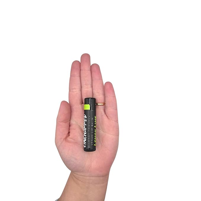 Vegan Lip Balm - All Natural and Free of Beeswax, Soy, Nut, and Top 9 Food Allergens (Lemon Lime)