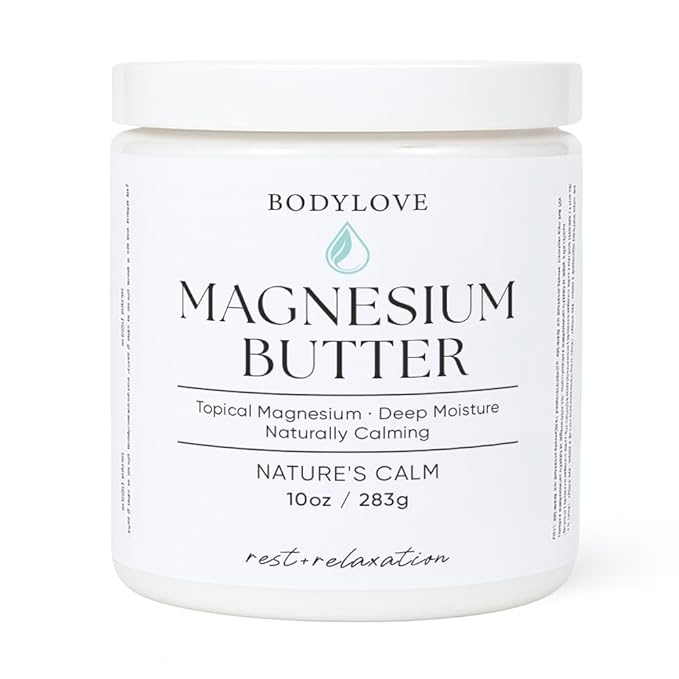Magnesium Butter – Calming & Soothing Topical Magnesium with Shea, Mango & Cocoa Butter –Deep Moisture for Skin Comfort – 10 oz