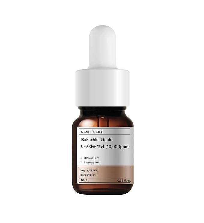 Korean Bakuchiol Concentrate Mix 2 Drops In Any Step of Your Skin Care Routine Retinol Alternative Non GMO Vegan Certificate Safe Natural Botanical Antioxidant Cold Pressed 10000ppm 10 ml