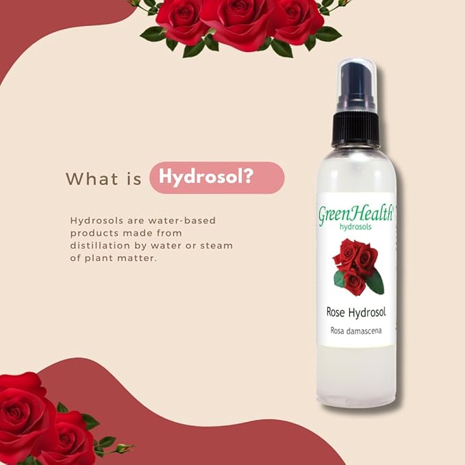 GreenHealth 16 fl oz - Rose Floral Water - Plastic Jug w/Cap - (NOT OIL!!!)