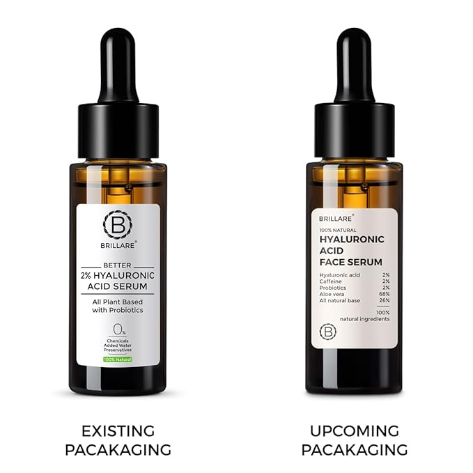 Brillare 2% Hyaluronic Acid Serum | Anti-ageing & Fine Lines | Intense Hydration | 100% Natural Face Serum