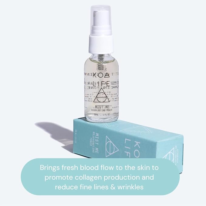 Koa Life Mist Me Rejuvenating Toner - Hydrating Facial Mist Spray, Anti-Aging Properties, Vegan, Witch Hazel, Eucalyptus Face Spray - 1 FL OZ