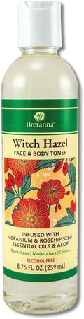 BretanBretna Witch Hazel Toner Geranium Rosehip, 8.75 fl oz