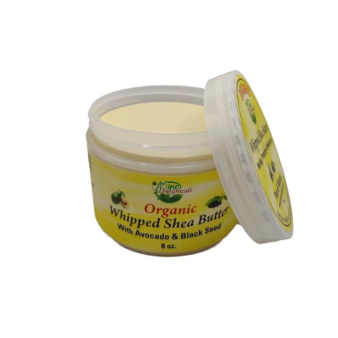 Mine Botanicals Organic Whipped Shea Butter with Avocado & Black Seed