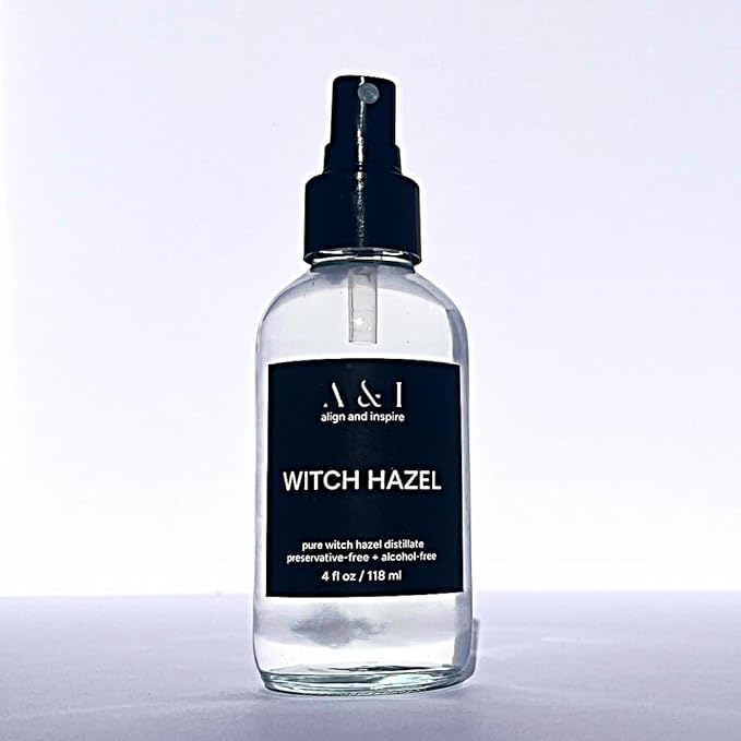 A&I Pure Steam-Distilled Witch Hazel (Hamamelis Virginiana) 100% Natural Astringent for Sensitive Skin, Alcohol-Free, Fragrance Free - No Additives or Preservatives