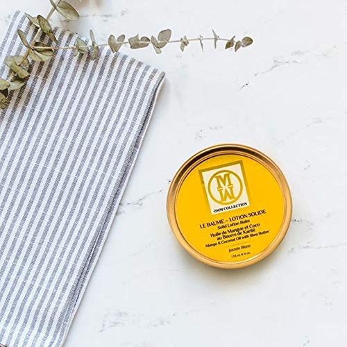 OMM Collection Solid Lotion Balm Natural Oils Mango, Shea, Cocoa coconut Butter-Rich Hydration-Heal & Sooth Rough, Dry, Irritated Skin-Dark Chocolate (2oz)