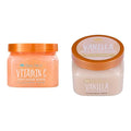Tree Hut Vitamin C and Vanilla Shea Sugar Body Scrubs, Both 18 oz, Ultra Hydrating and Exfoliating