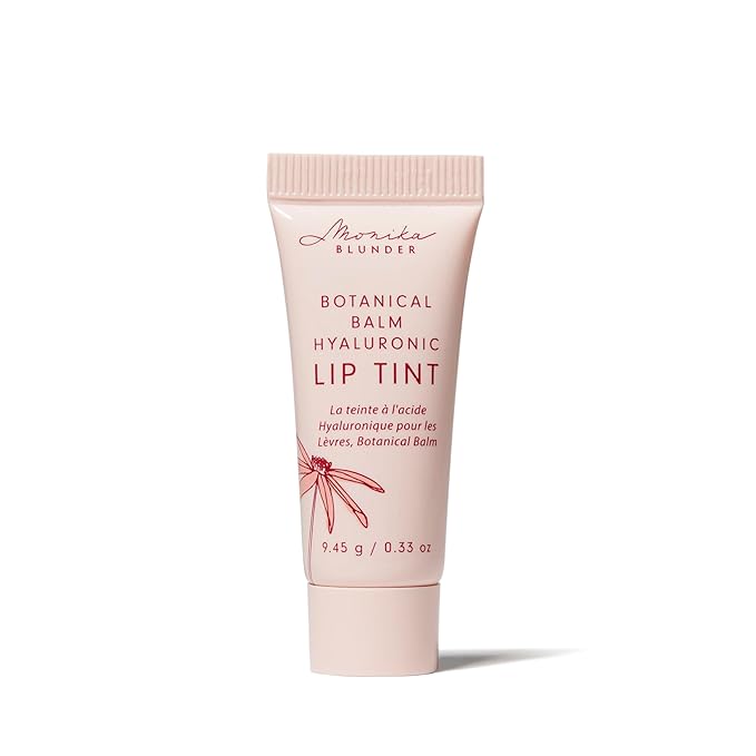 Monika Blunder Beauty - Botanical Balm Hyaluronic Lip Tint (Winter) - Clear - Hydrating Lip Tint, Clean Beauty, Cruelty-Free, Vegan, Non-Toxic, Moisturizing, Lightweight, Glossy Finish