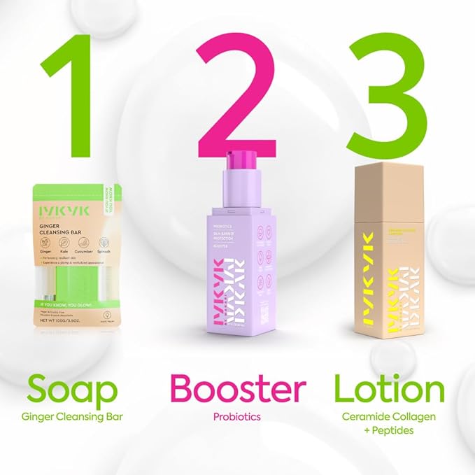 IYKYK by Makari Probiotics Booster Serum | Skin Barrier Support Hydration Serum with Vitamin F, Omega 3 & 6 & Squalane | Vegan, Fragrance-Free, Dermatologist Tested