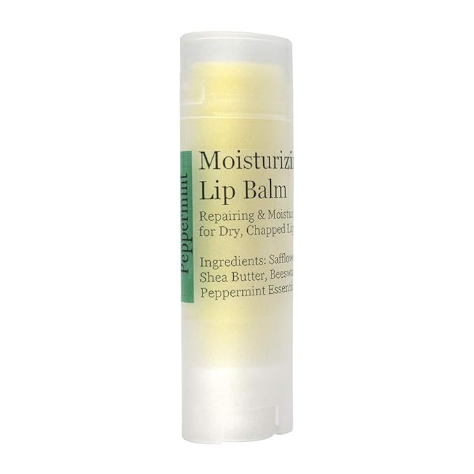 RD Alchemy - 100% Natural & Organic Moisturizing Lip Balm Best for Dry, Chapped, & Cracked Lips - Beeswax, Shea Butter, Essential Oils, & More - Best Hydrating Lip Balm for Men and Women. (Peppermint)