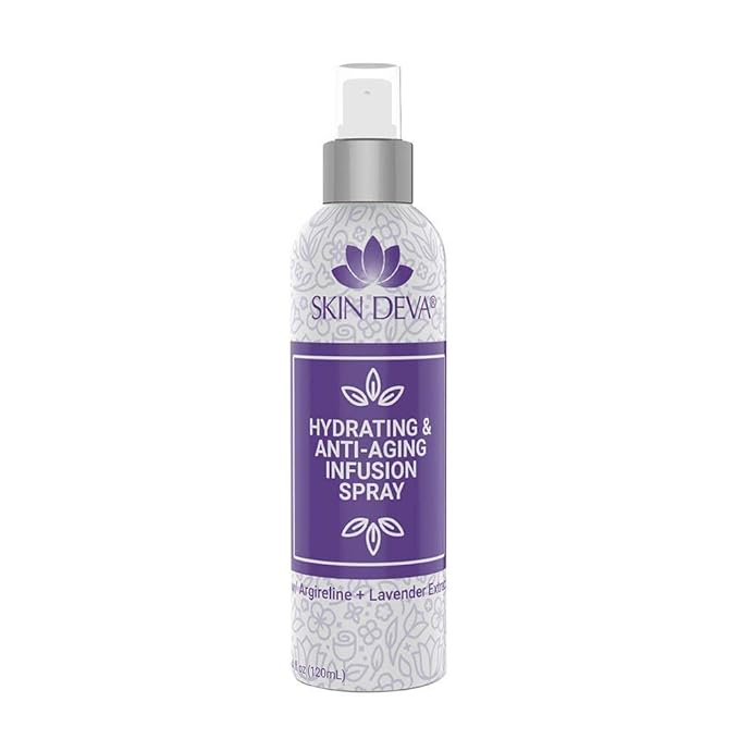 SKIN DEVA Hyaluronic Acid & Argireline Facial Spray – Hydrating Face Mist with Lavender Extract – Helps Improve the Appearance of Fine Lines – Lightweight Moisture Boost for All Skin Types (Lavender)