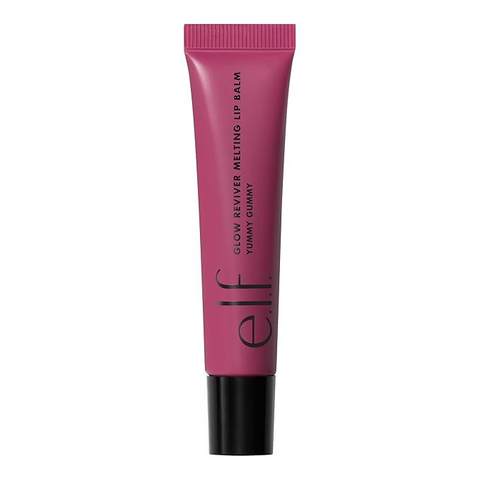e.l.f. Glow Reviver Melting Lip Balm,Hydrating Tinted Lip Balm For A Glossy Finish & Soft,Supple Lips,Vegan & Cruelty-Free,Yummy Gummy,(Pack of 2)
