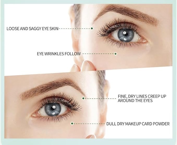 Natural Caffeine Eye Cream 50g for Dark Circles and Puffiness, Under Eye Wrinkles Fine Line and Eye Bags For Sensitive All Skin