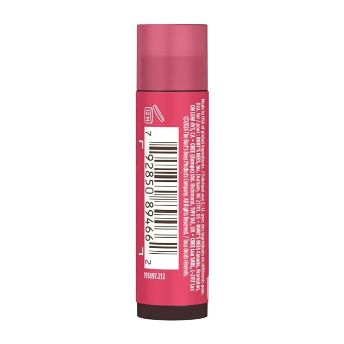 Burt's Bees Lip Tint Balm Valentines Day Gifts with Long Lasting 2 in 1 Duo Tinted Balm Formula, Color Infused with Hydrating Shea Butter for a Natural Looking Buildable Finish, Petal Rose (2-Pack)