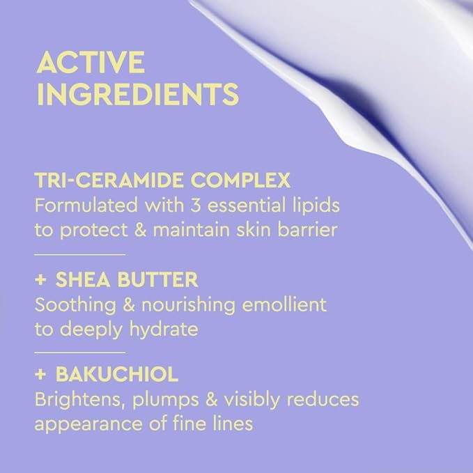 BYOMA Moisturizing Rich Cream-Barrier Repair Cream Face Lotion with Bakuchiol&Shea Extract-Ceramide Face Moisturizer for Dry Skin-Anti Wrinkle,Alcohol Free-Face Moisturizer-1.69 fl.oz,(Pack of 2)