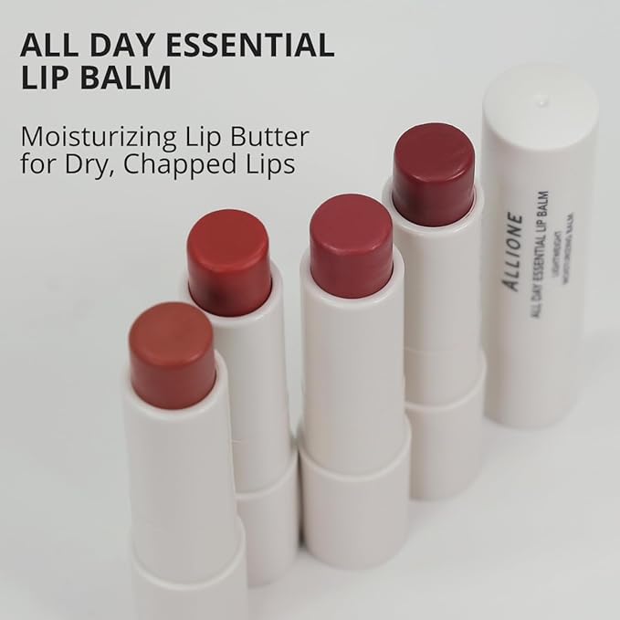All Day Essential Tinted Lip Balm 02 Casual Nude | Natural Gloss Finish, Moisturizing Lip Care, Deep Nourishing Plant-Based Chapstick, Hydrating Lip Butter for Dry Cracked Chapped Lips
