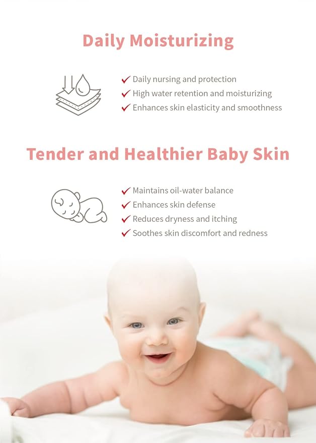 Vitamin F+E Lotion - Dry, Itchy Skin & Eczema Relief, Plant-Based, Soothes & Moisturizes, Strengthens Skin Barrier, Hypoallergenic Unscented, for Babies, Kids & Adults (0.85 Fl Oz)