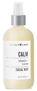 VALJEAN LABS Face Mist - Calm | Rosewater + Glycerine | Calms, Moisturizes, Soothes | Helps to Even Complexion | Paraben Free (8 oz)