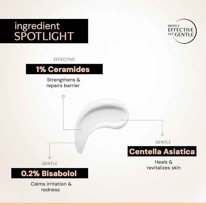 Deconstruct Skin Soothe Moisturizer | 1% Ceramides + 0.2% Bisabolol | Ceramide Barrier Repair | Soothing | For Very Dry to Combination Skin | Deep Moisturization & Hydration | 50 gm