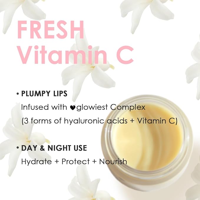 glowiest Sweet Dreams Overnight Lip Mask- Nourishing, Plumping and Hydrating Lip Balm | glowiest Sweet Dreams Lip Sleeping Mask | Hyaluronic Acids+Vitamin C+Shea Butter+Antioxidants l Vanilla
